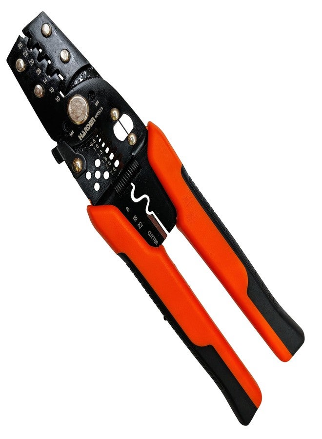 Harden 200mm Professional 0.6-2.6mm Multi-Function Crimping Stripper Tool, Ergonomic Handle - 660629B - Image 1